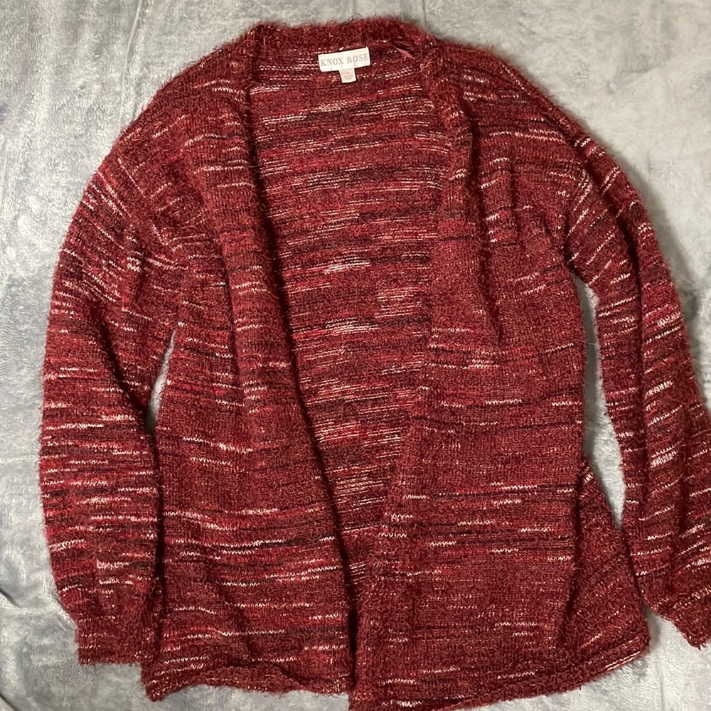 Knox Rose fuzzy knit cardigan